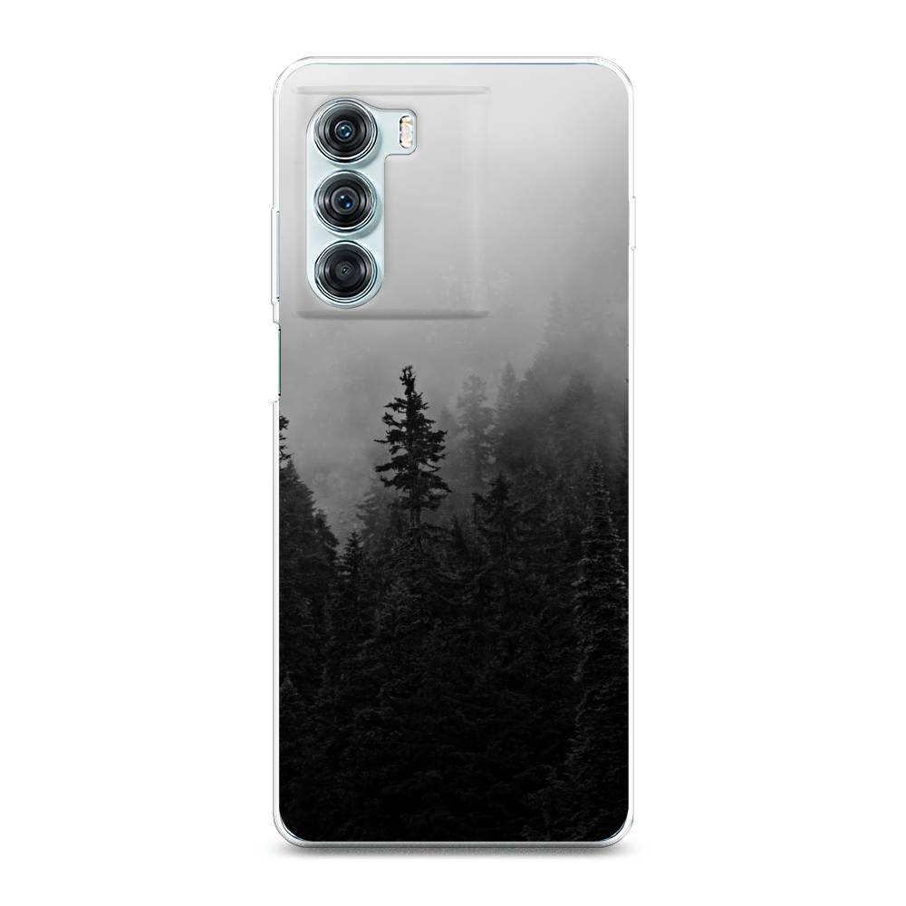 

Чехол на Motorola Moto Edge S30 "Туманный лес", Серый;черный, 243050-2