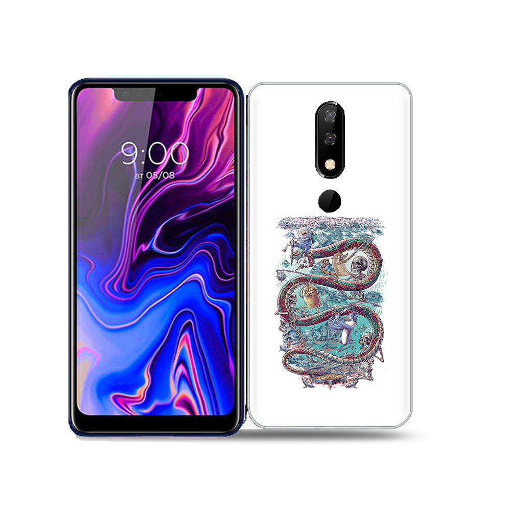 

Чехол MyPads Tocco для BQ 5732L время приключений страшилка, Прозрачный, Tocco