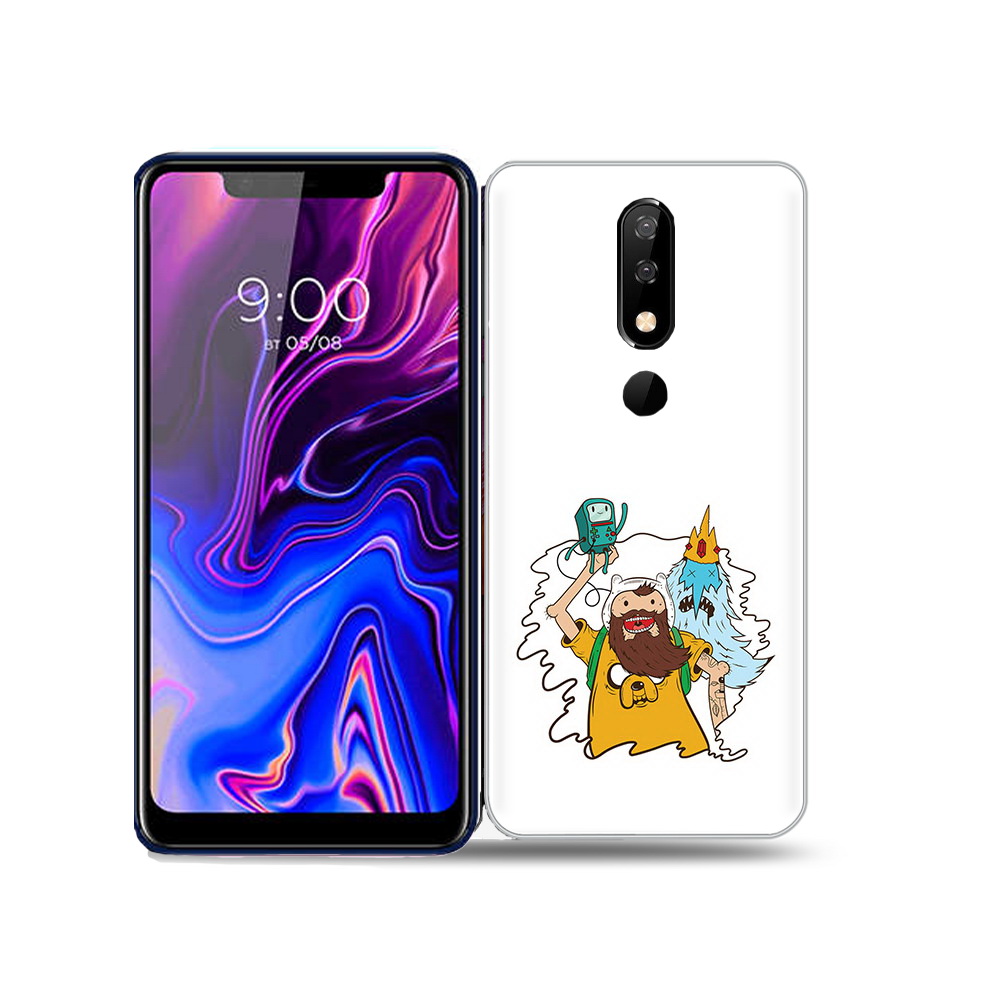 

Чехол MyPads Tocco для BQ 5732L время приключений старый Финн, Прозрачный, Tocco