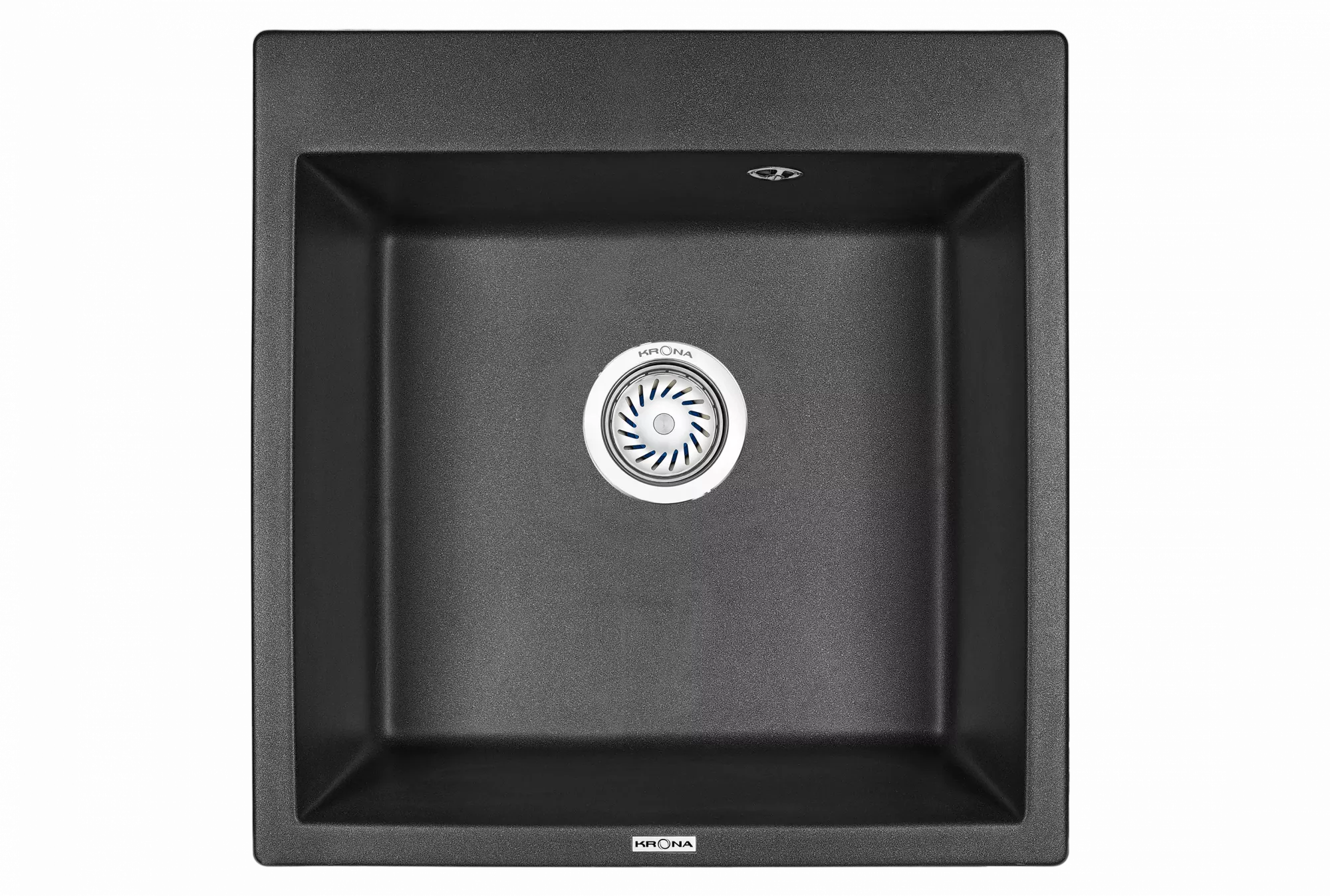 

Мойка для кухни кварцевая Krona QUADRAT W510-520 черный, QUADRAT W510-520