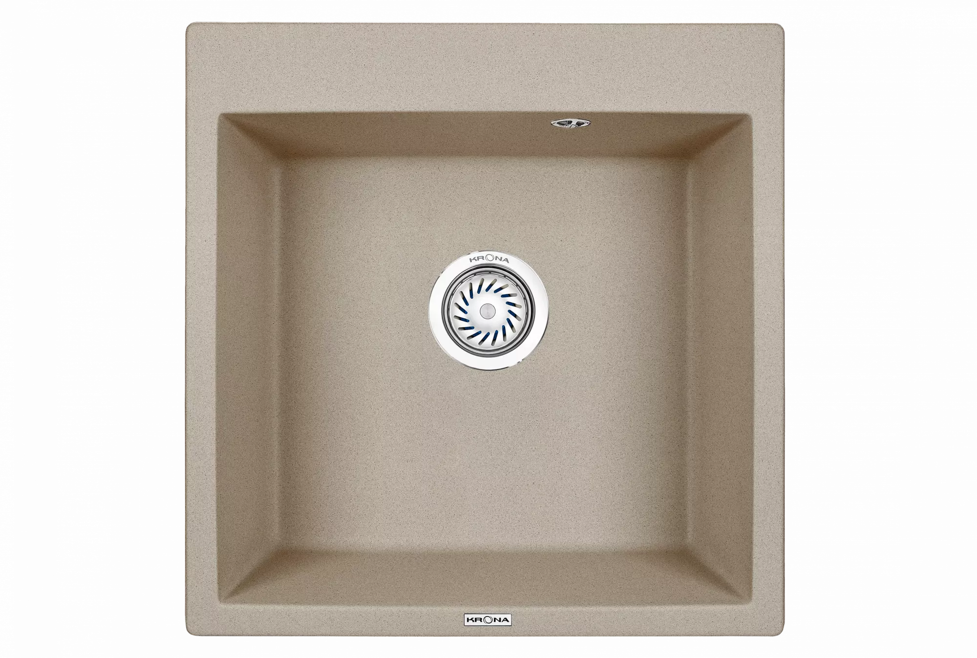 

Мойка для кухни кварцевая Krona QUADRAT W510-520 песочный, Бежевый, QUADRAT W510-520