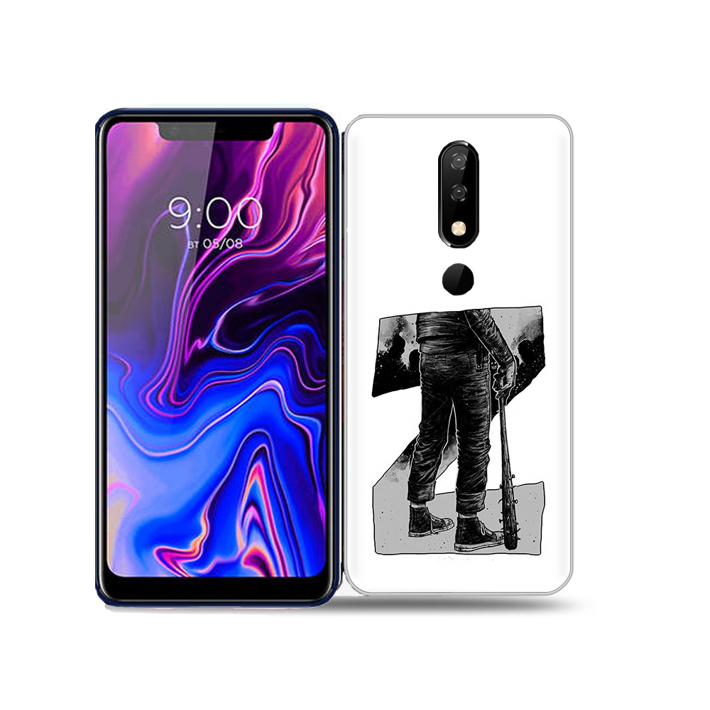 

Чехол MyPads Tocco для BQ 5732L воин черно белый, Tocco