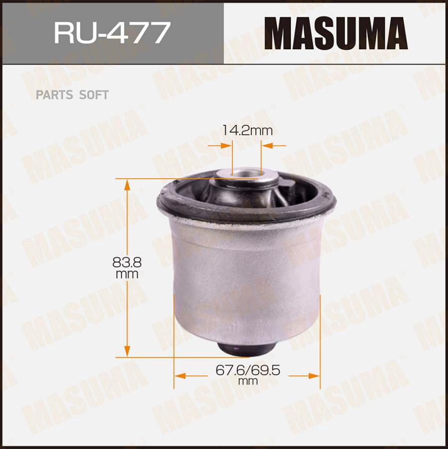 

Cайлентблок Masuma Ru477