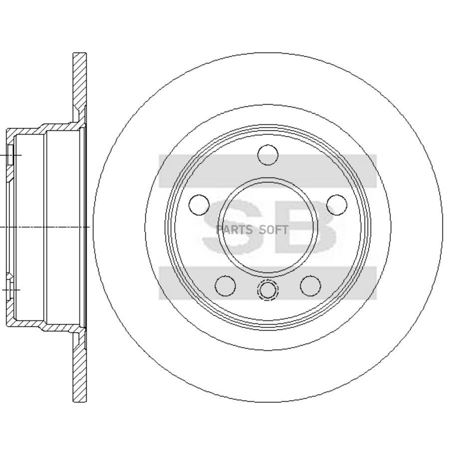 Диск Тормозной Задний Bmw (F20-F23, F87)