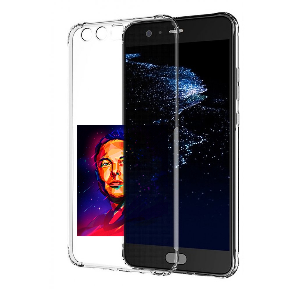 

Чехол бампер MyPads Илон-Маск для Huawei P10 Plus противоударный, Прозрачный, Tocco
