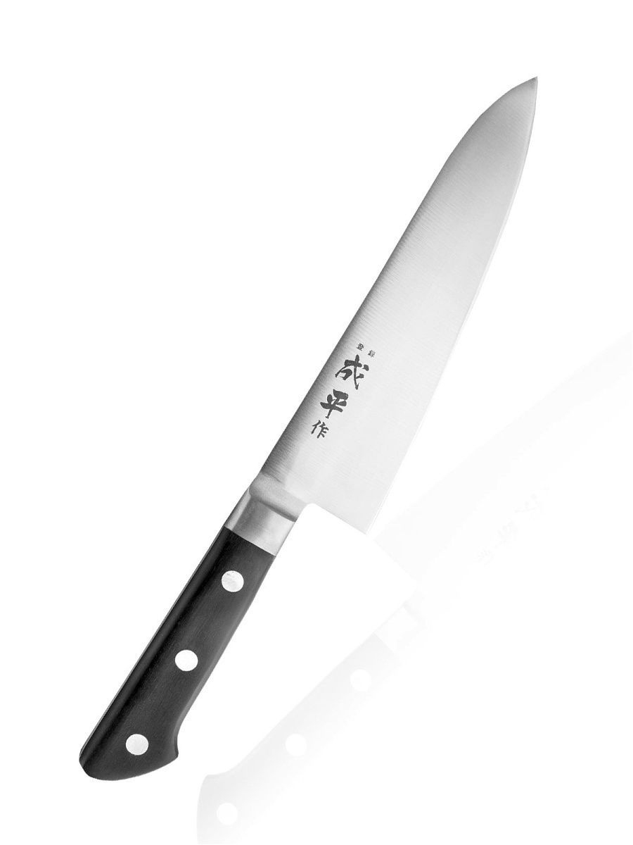 Нож кухонный поварской, японский Шеф нож Fuji Cutlery, Сталь Mo-V, лезвие 18 см, Япония, Поварской  - Купить