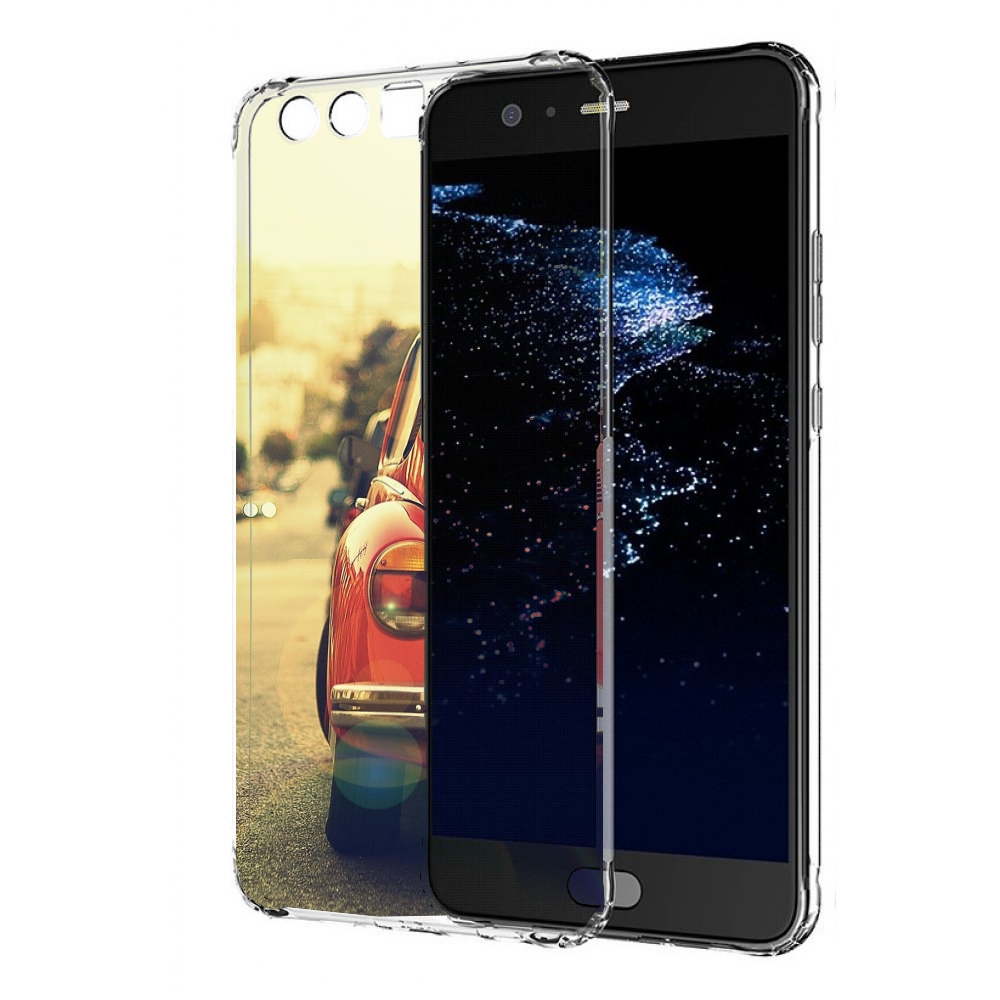 

Чехол бампер MyPads Жук для Huawei P10 Plus противоударный, Прозрачный, Tocco