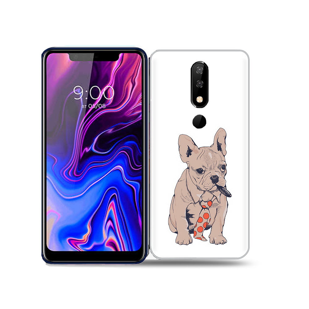 

Чехол MyPads Tocco для BQ 5732L бульдог с сигарой, Прозрачный, Tocco