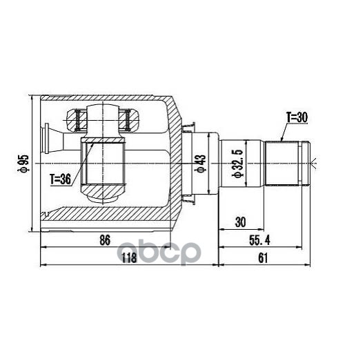 

Шрус Z87720R Zikmar