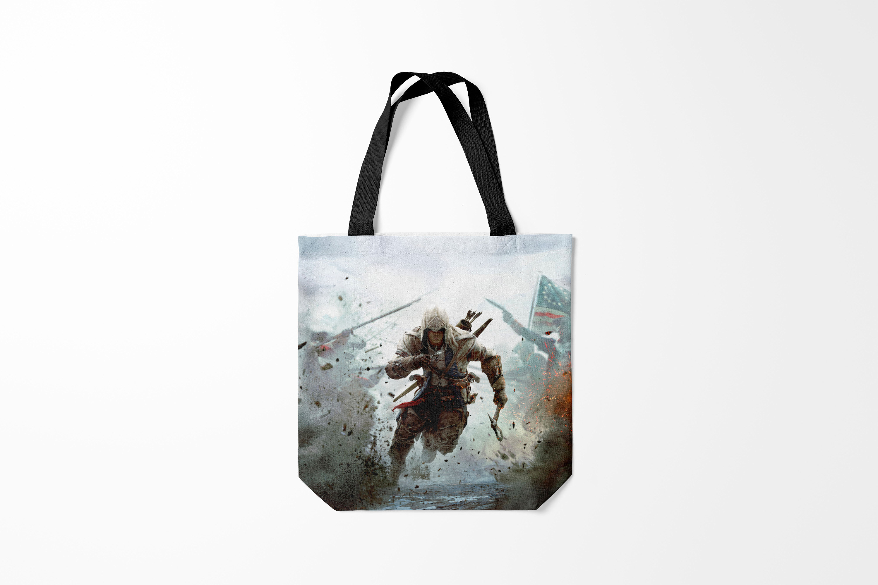 

Сумка шoппер унисекс Burnettie ASSASSINS CREED, серый, ASSASSINS CREED