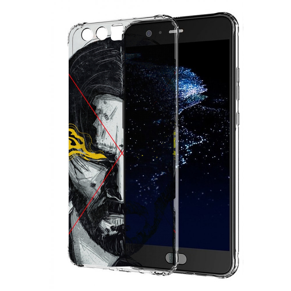 

Чехол бампер MyPads Джон-Уик для Huawei P10 Plus противоударный, Прозрачный, Tocco