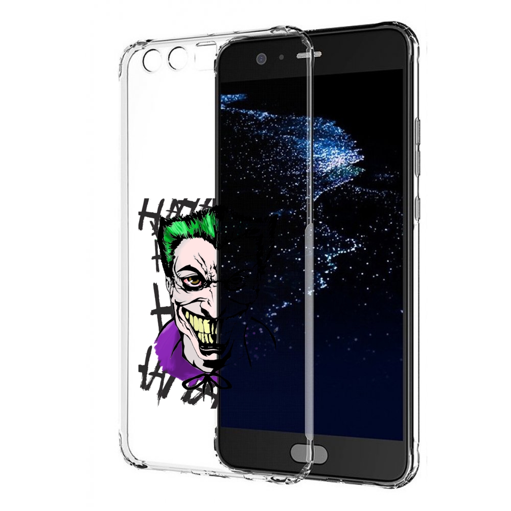 

Чехол бампер MyPads Джокер-крейзи для Huawei P10 Plus противоуда, Прозрачный, Tocco