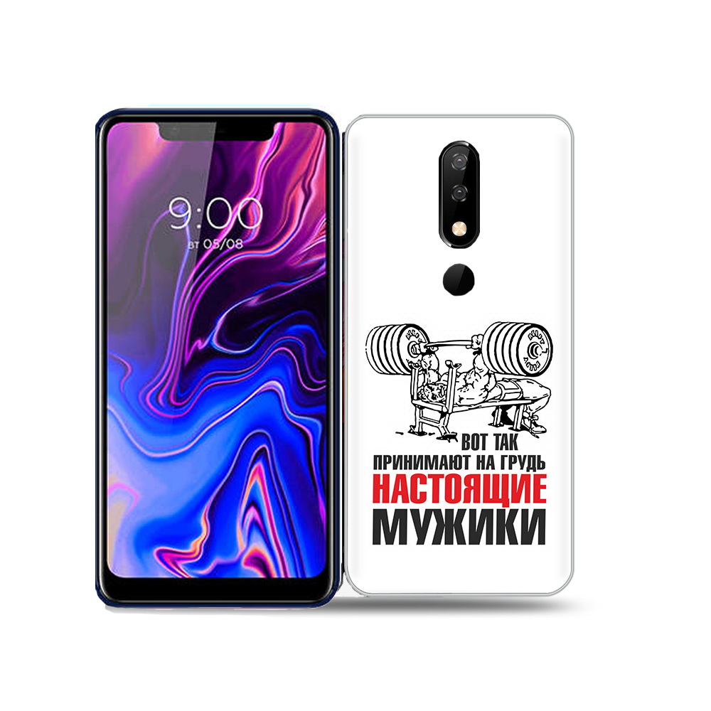 

Чехол MyPads Tocco для BQ 5732L бодибилдинг для мужиков, Прозрачный, Tocco