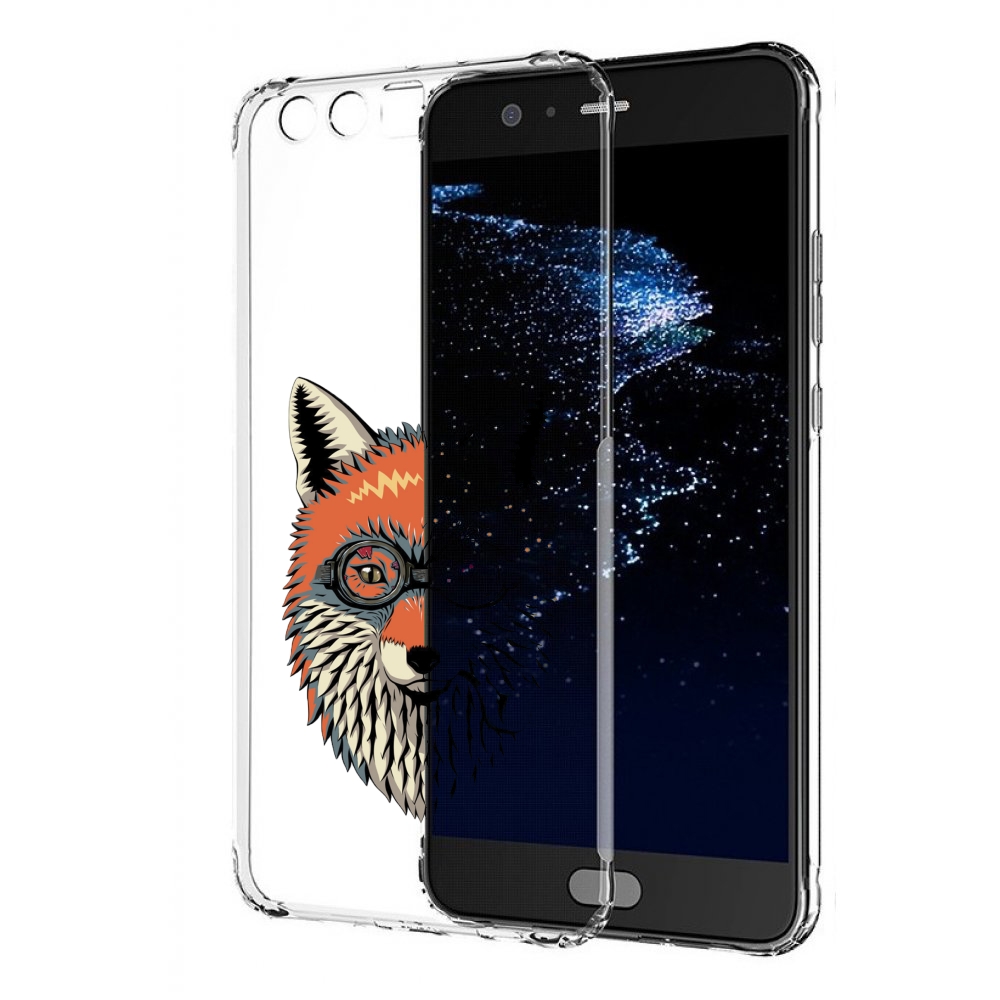 Чехол бампер MyPads Деловой лис для Huawei P10 Plus противоударный