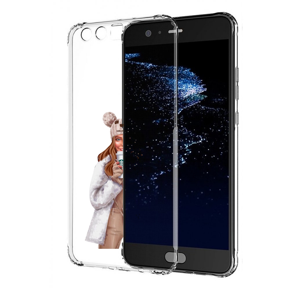 

Чехол бампер MyPads Девушка-с-кофе-старбакс женский для Huawei P, Прозрачный, Tocco
