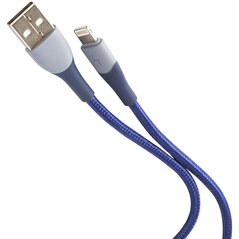 фото Кабель usams u77 usb to apple lightning 1.2m с подсветкой blue