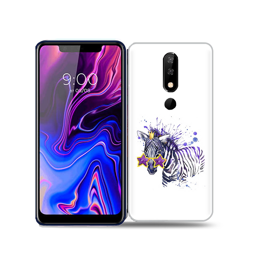 

Чехол MyPads Tocco для BQ 5732L акварельная зебра, Прозрачный, Tocco