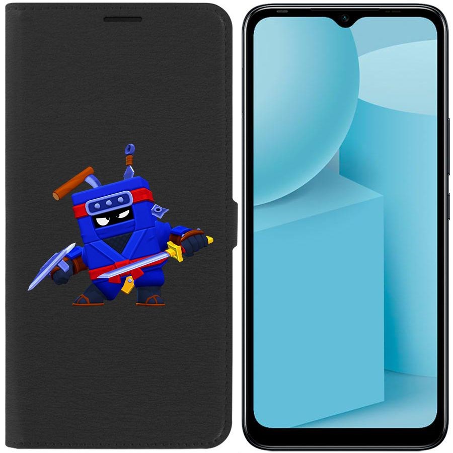 

Чехол-книжка Eco для Infinix Hot 12i Brawl Stars-Ниндзя Эш (черный)