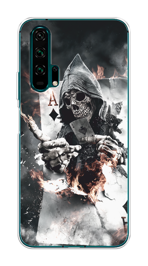 

Чехол на Honor 20 Pro "Карты черепа в капюшоне", 69350-1