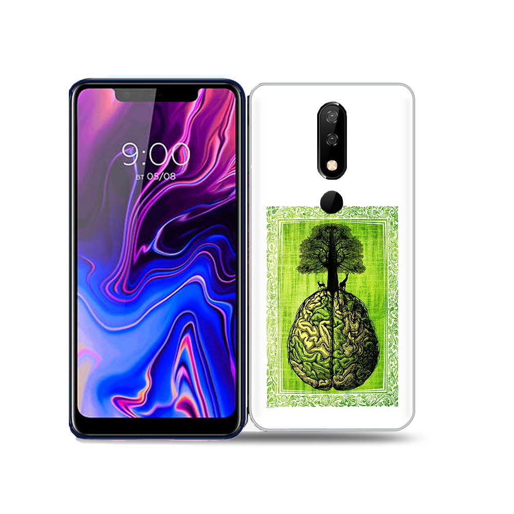 

Чехол MyPads Tocco для BQ 5732L абстракция здоровый мозг, Прозрачный, Tocco