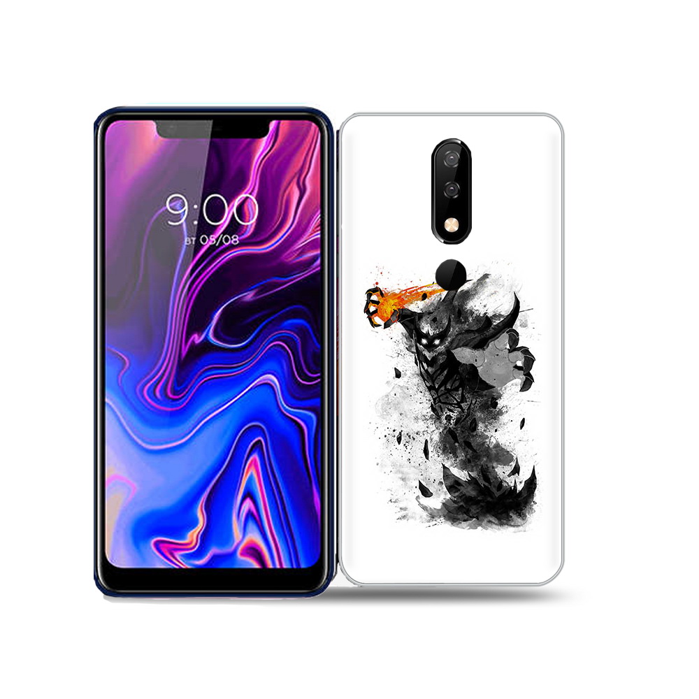 

Чехол MyPads Tocco для BQ 5732L nevermore черно белый, Прозрачный, Tocco