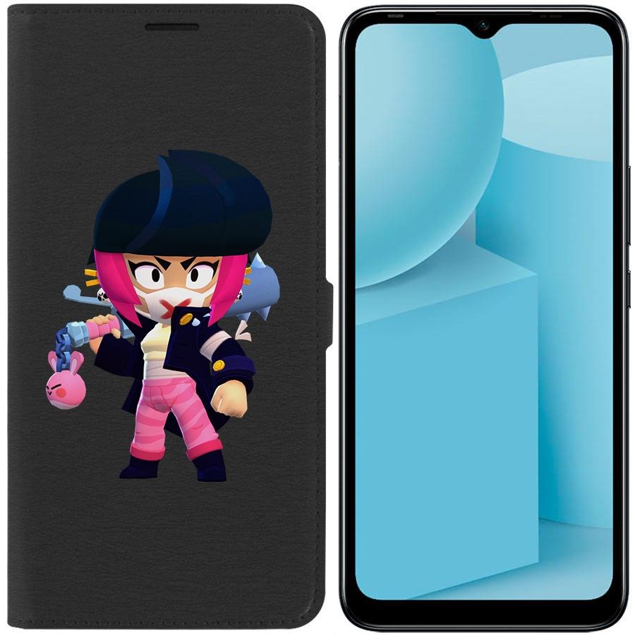 

Чехол-книжка Eco для Infinix Hot 12i Brawl Stars-Ужасная Биби (черный)
