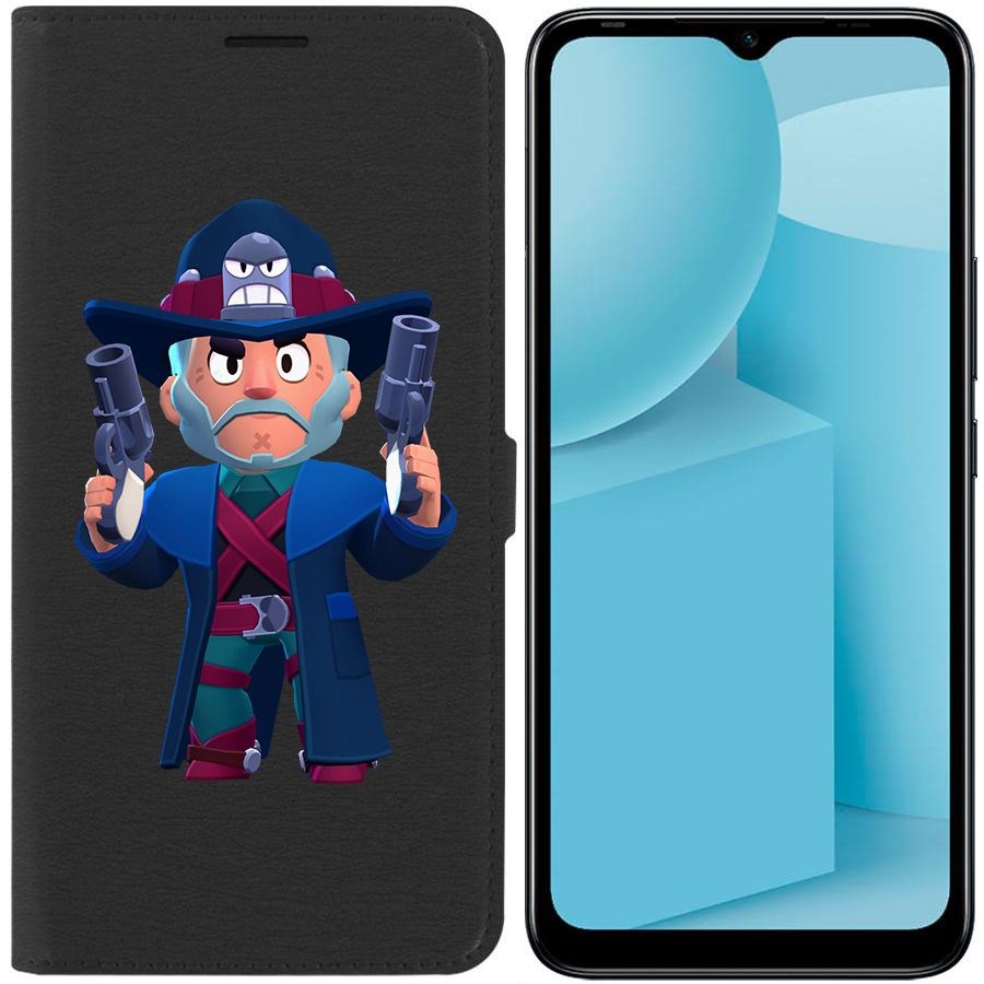 

Чехол-книжка Eco для Infinix Hot 12i Brawl Stars-Стрелок Кольт (черный)