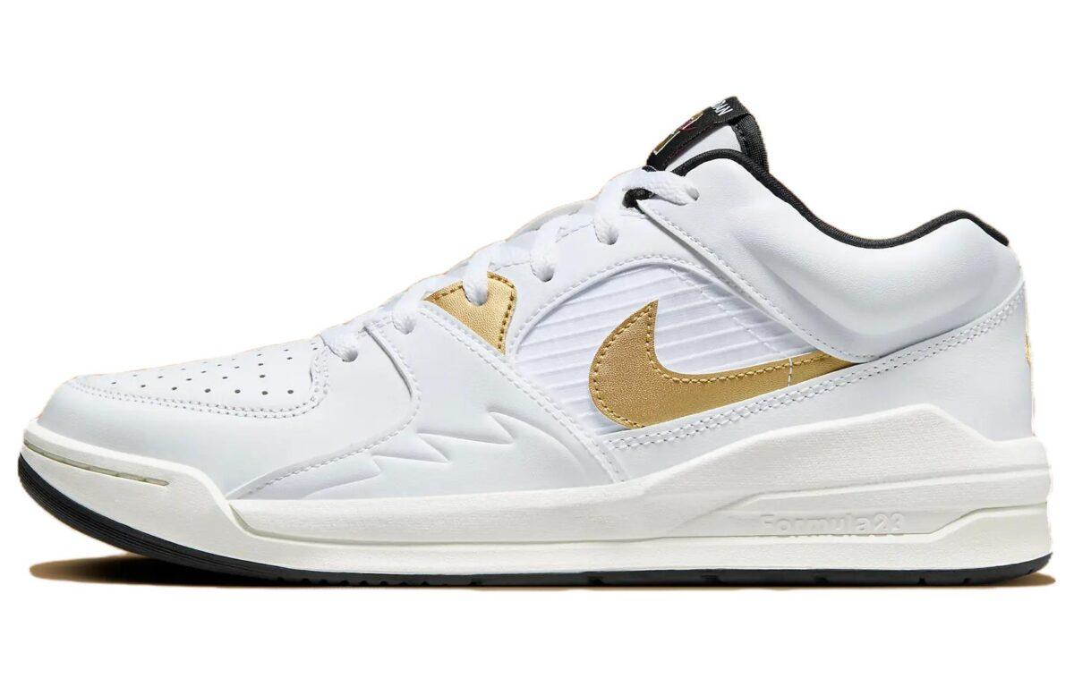 

Кеды унисекс Jordan Jordan Stadium 90 White Gold белые 41 EU, Белый, Jordan Stadium 90 White Gold