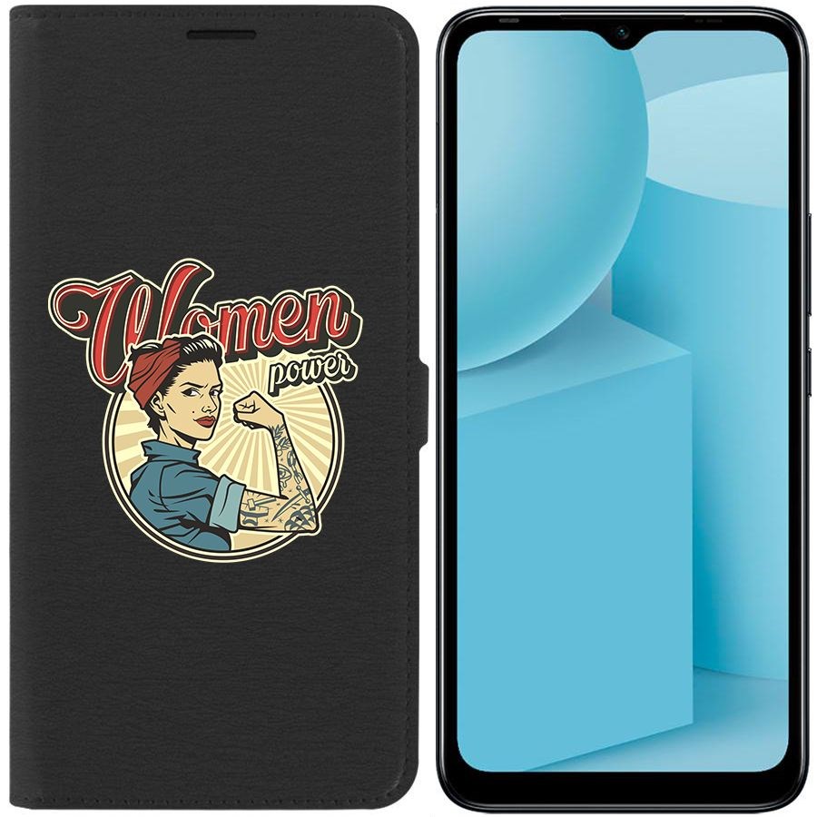

Чехол-книжка Eco для Infinix Hot 12i Women Power (черный)