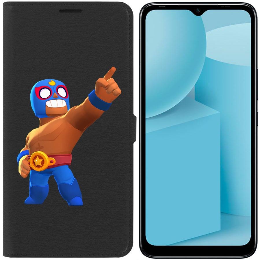 

Чехол-книжка Eco для Infinix Hot 12i Brawl Stars-Эль Примо (черный)