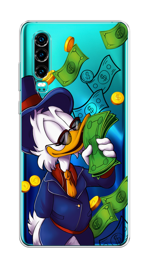 

Чехол на Huawei P30 "Scrooge McDuck with Money", Синий;зеленый;белый, 68550-6