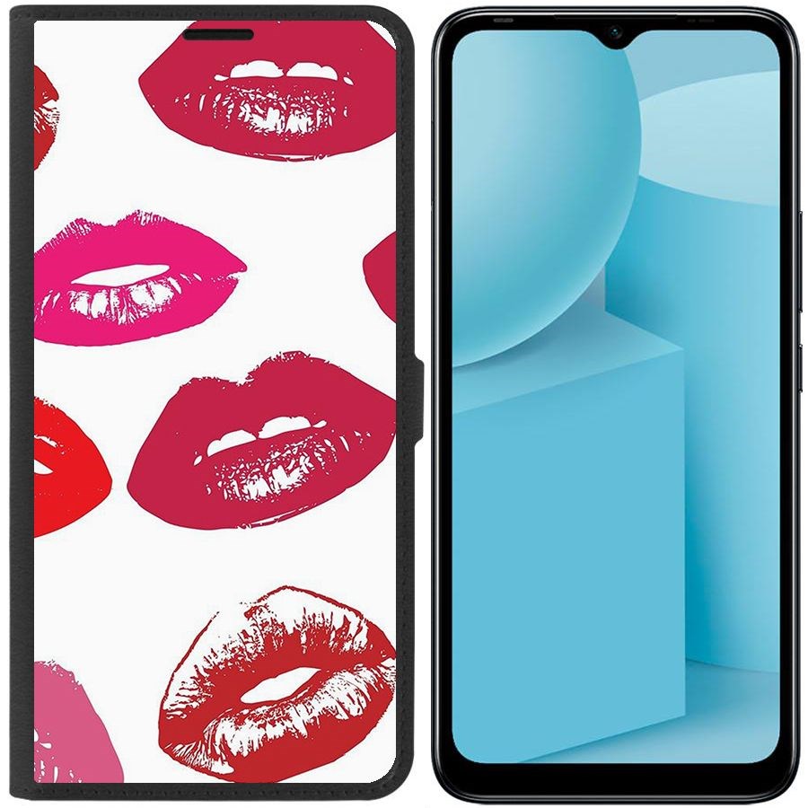 

Чехол-книжка Eco для Infinix Hot 12i Губы паттерн 2 (черный)