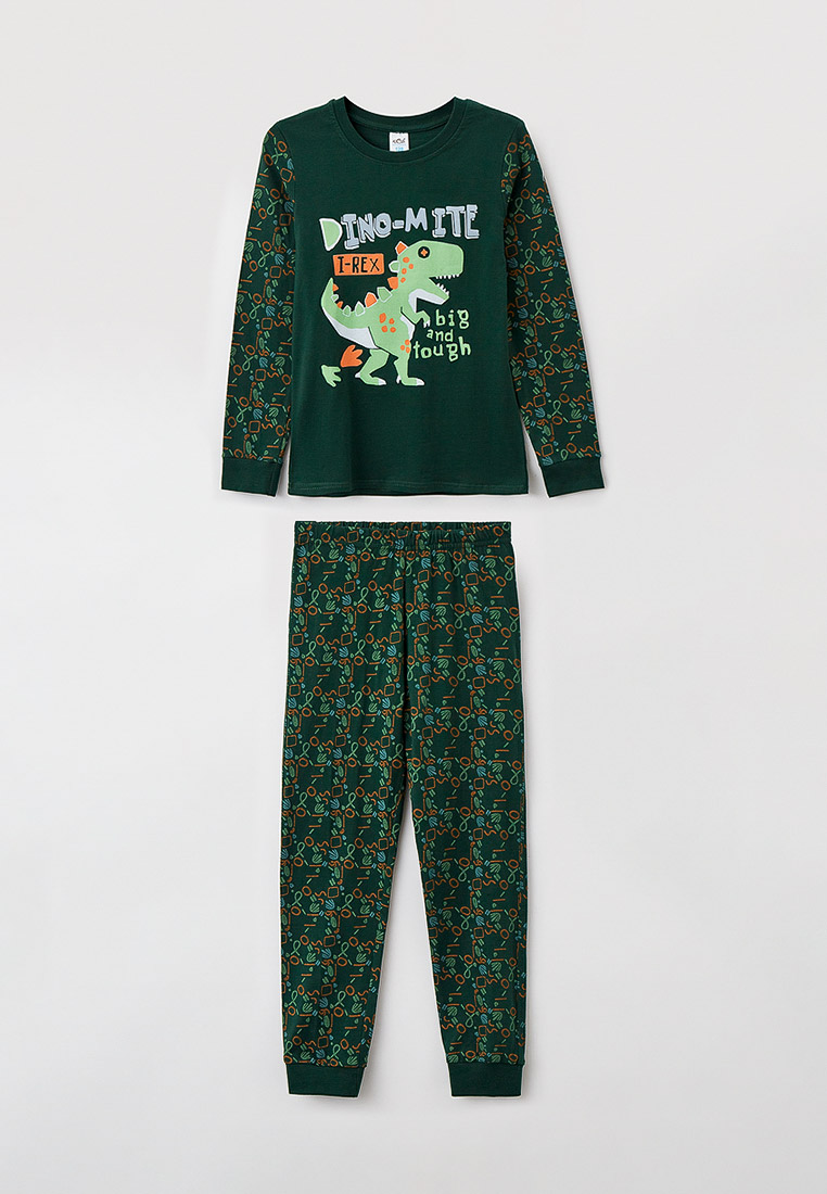 Пижама детская N.O.A. 11178, зеленый, 134