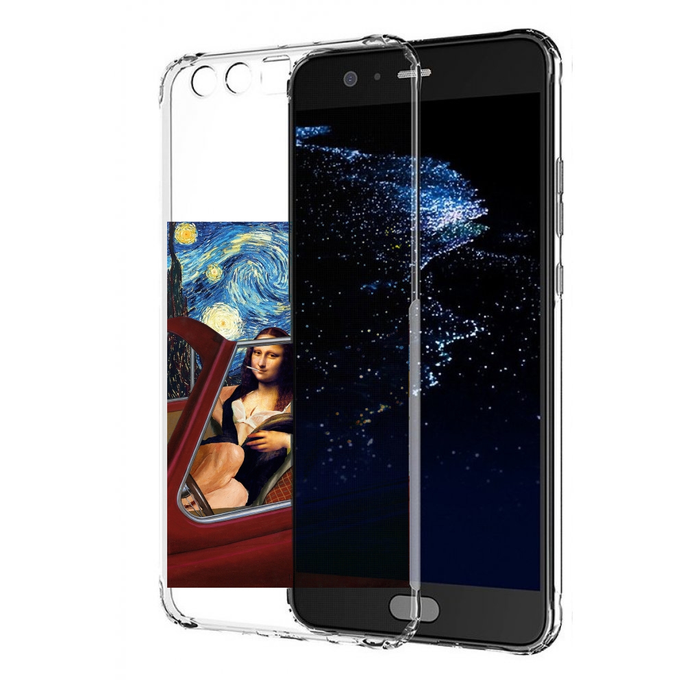 

Чехол бампер MyPads Да-Винчи-в-одном для Huawei P10 Plus противо, Прозрачный, Tocco