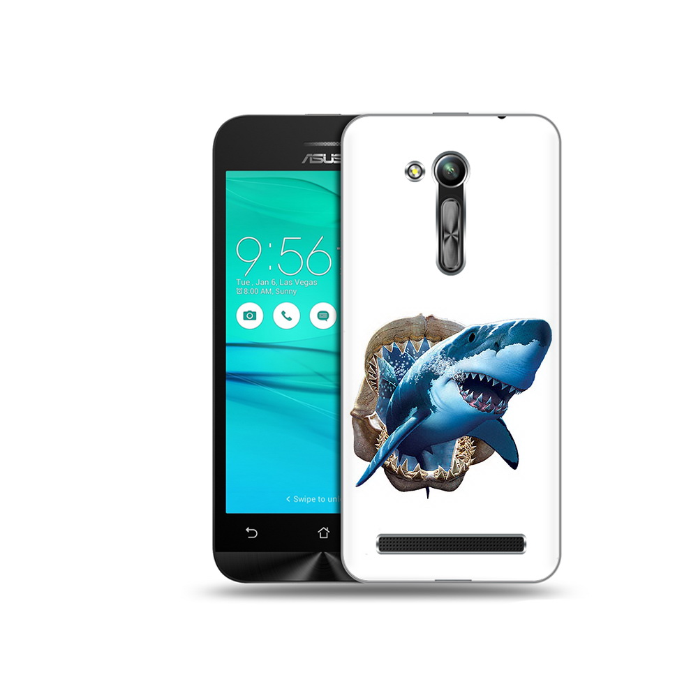 

Чехол MyPads Tocco для Asus ZenFone Go (ZB452KG) челюсти, Прозрачный, Tocco