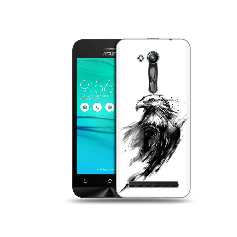 

Чехол MyPads Tocco для Asus ZenFone Go (ZB452KG) чб птица, Прозрачный, Tocco