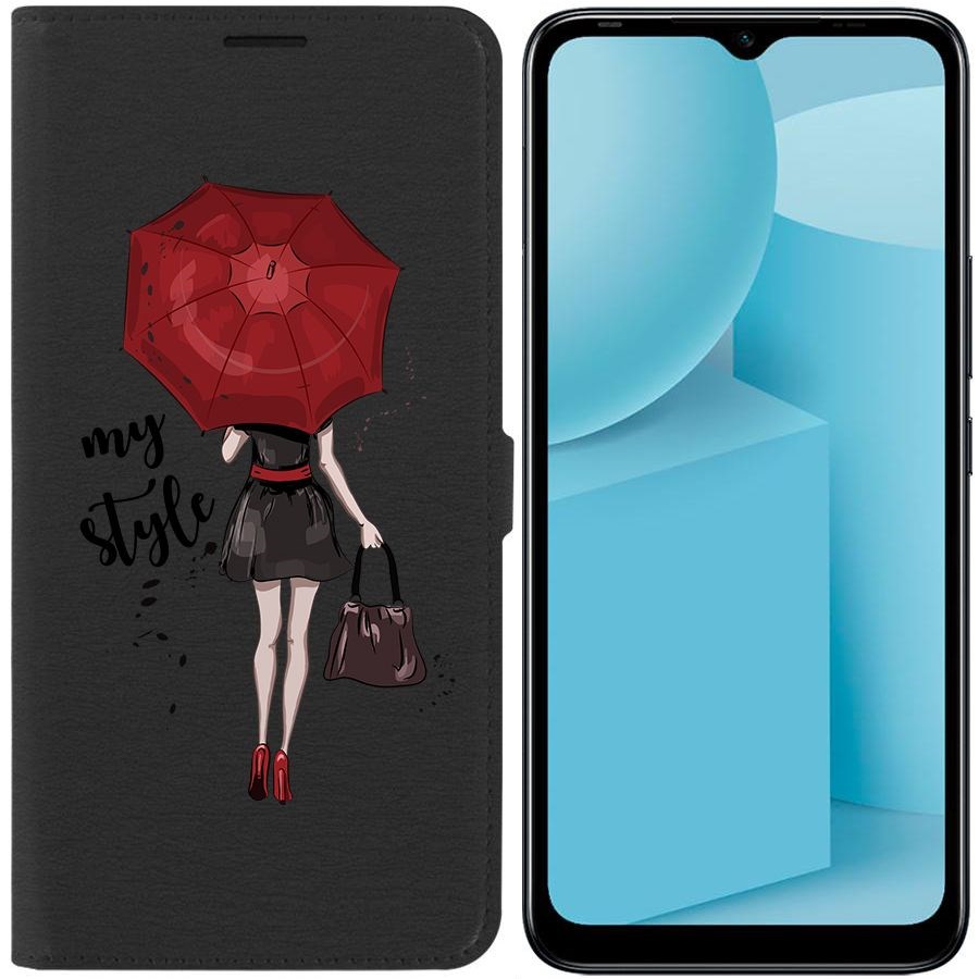 

Чехол-книжка Eco для Infinix Hot 12i Мой стиль (черный)