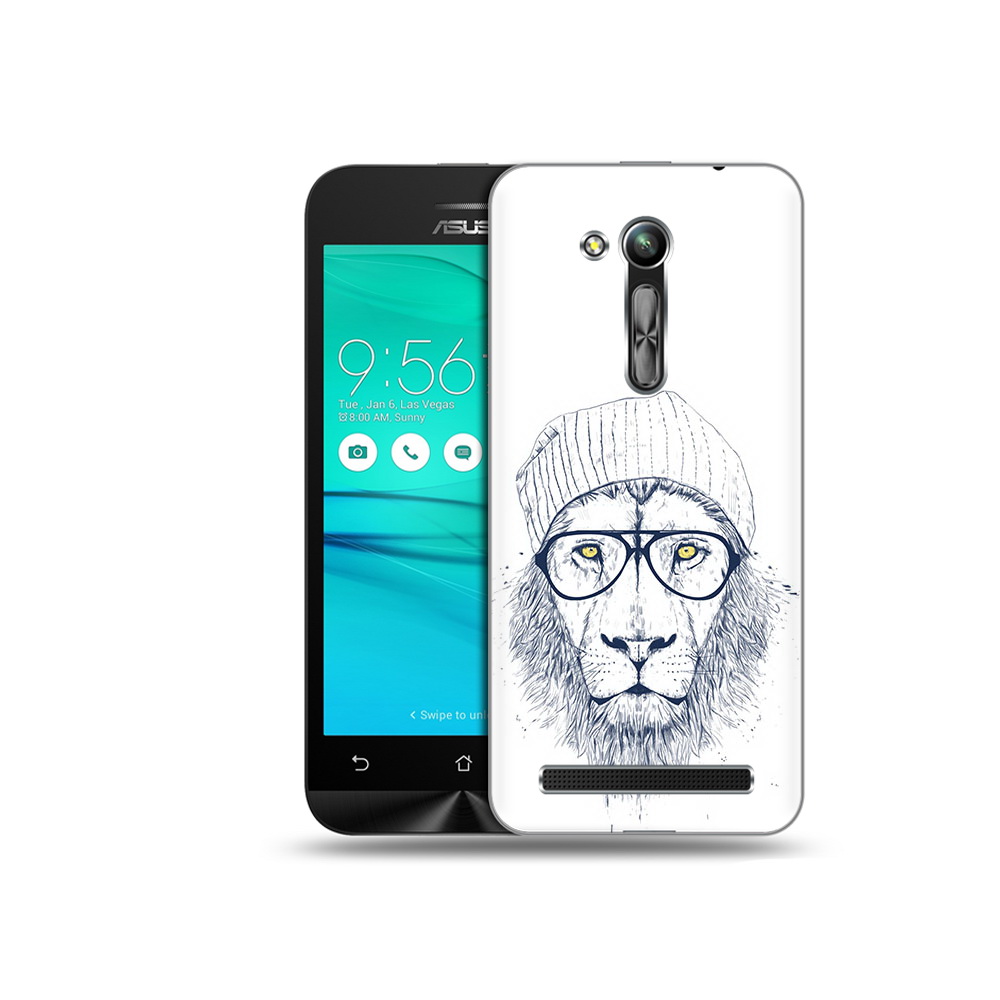 

Чехол MyPads Tocco для Asus ZenFone Go (ZB452KG) хиппи лев, Прозрачный, Tocco