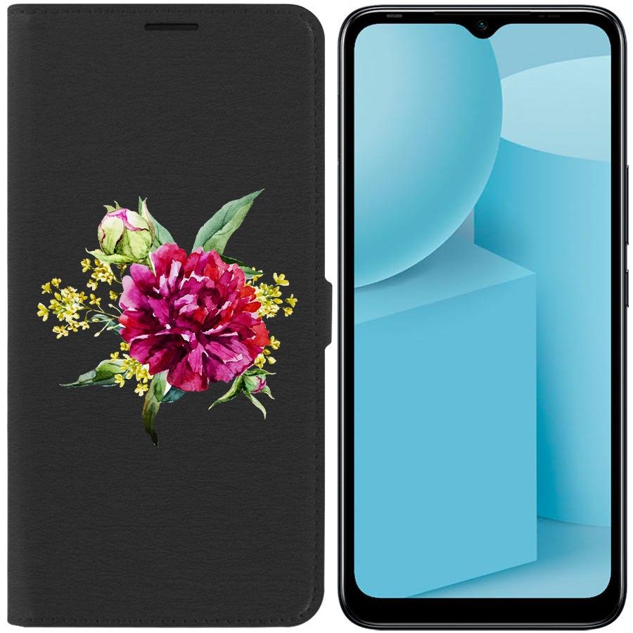 

Чехол-книжка Eco для Infinix Hot 12i Цветочная акварель (черный)