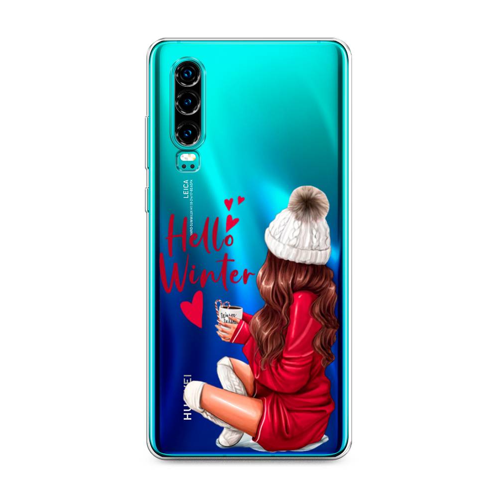 

Чехол на Huawei P30 "Hello winter", Красный;белый;коричневый, 68550-5