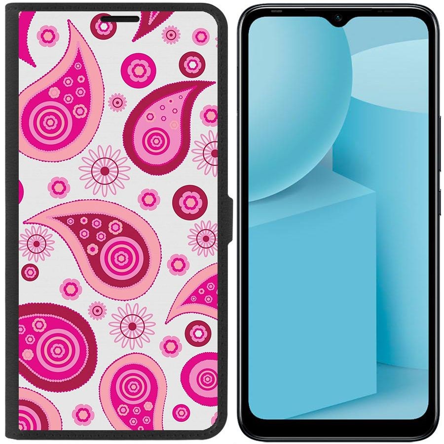 

Чехол-книжка Eco для Infinix Hot 12i Цветочный паттерн 9 (черный)