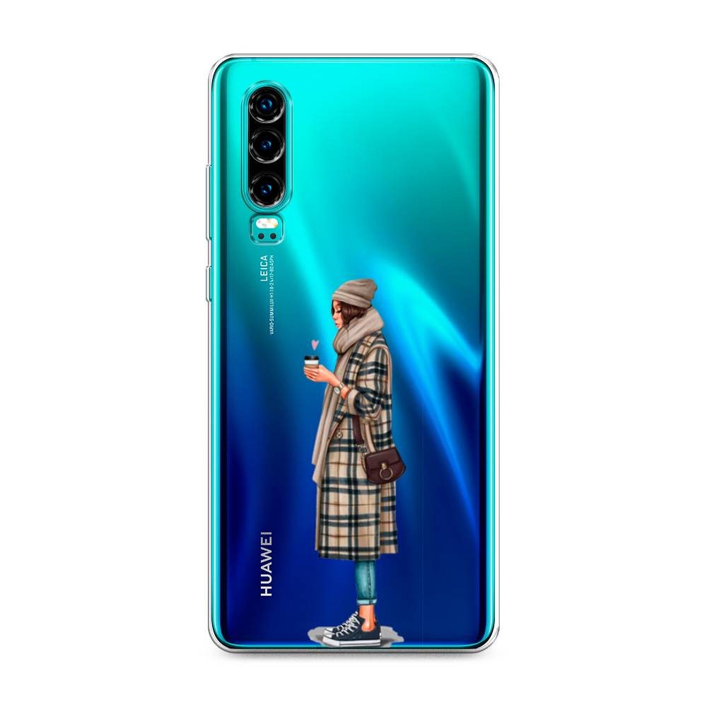 

Чехол на Huawei P30 "Утренний кофе", Коричневый;бежевый, 68550-6