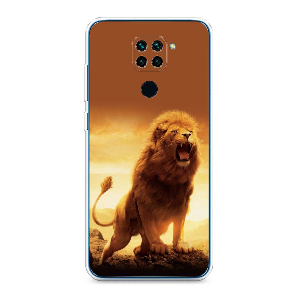 

Чехол для Xiaomi Redmi 10X/Redmi Note 9 "Львиный рык", Коричневый;желтый;оранжевый, 38150-1
