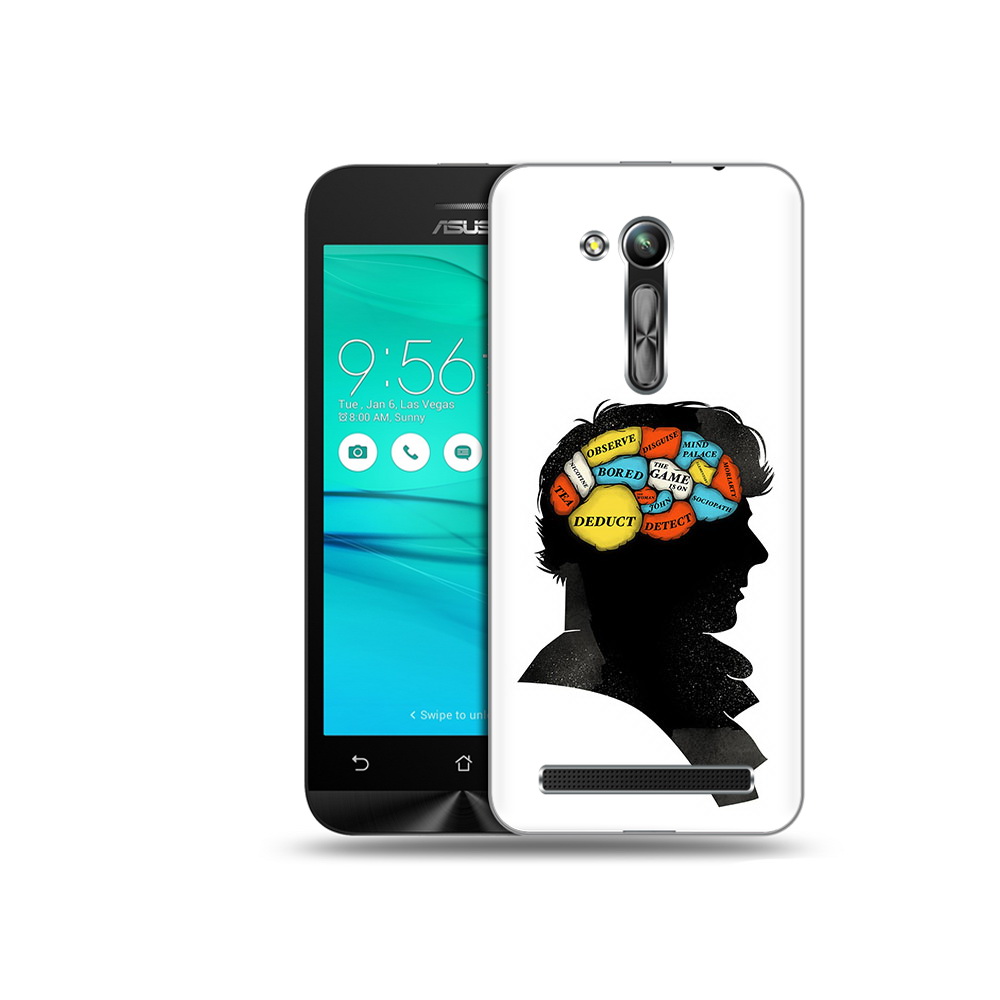 

Чехол MyPads Tocco для Asus ZenFone Go (ZB452KG) темный рисунок, Прозрачный, Tocco