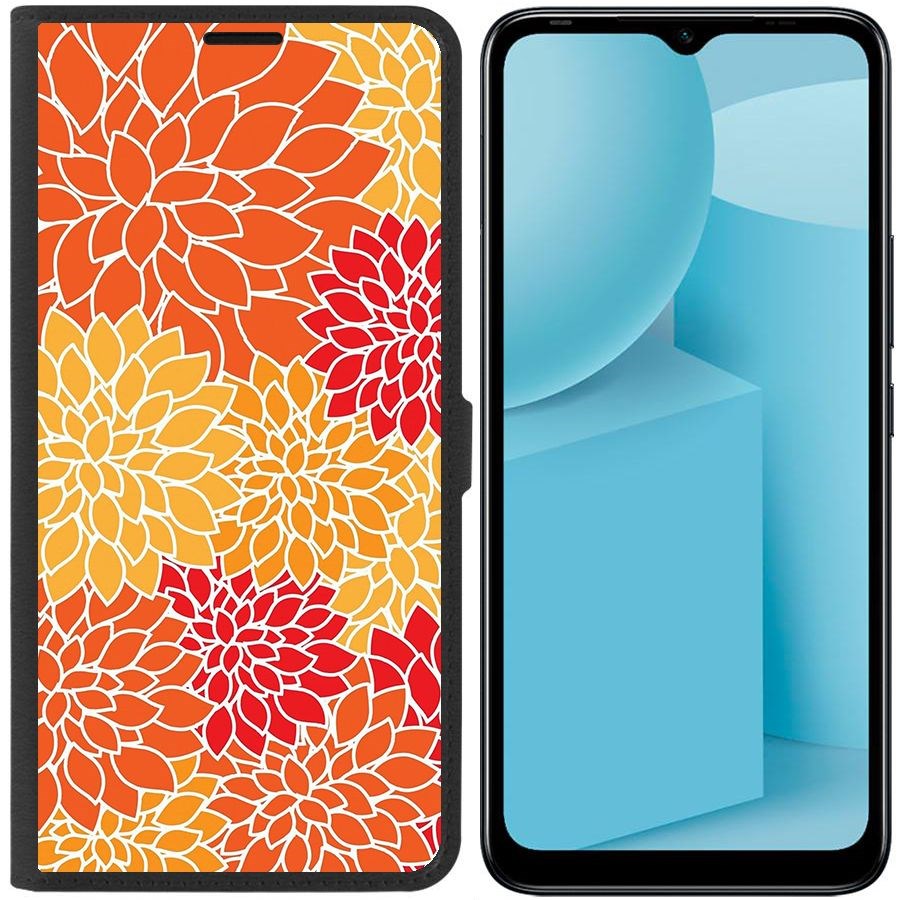 

Чехол-книжка Eco для Infinix Hot 12i Цветочный паттерн 7 (черный)