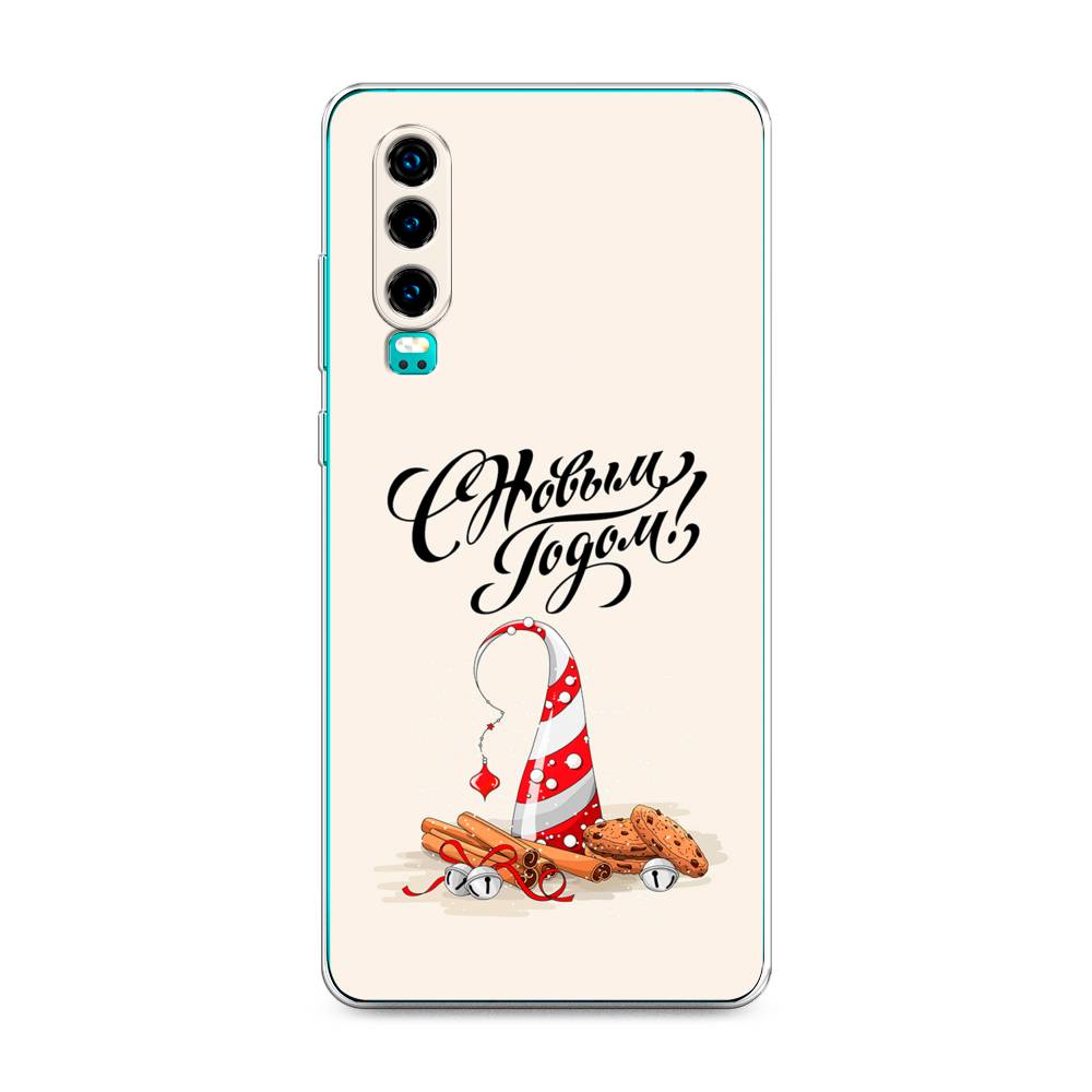 

Чехол на Huawei P30 "Подарки на Новый Год", Бежевый;красный;черный, 68550-5