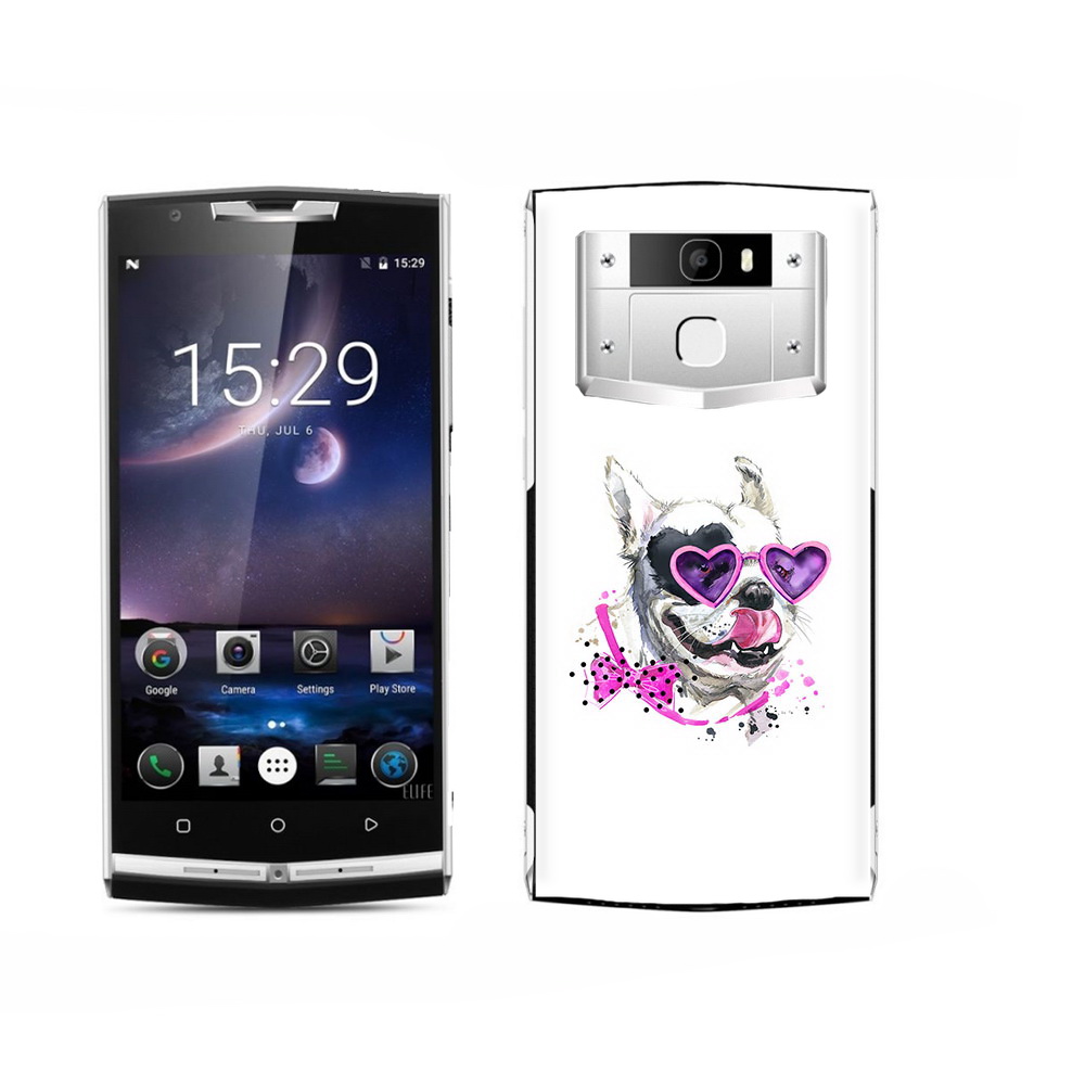

Чехол MyPads Tocco для Oukitel K15 Plus акварельный пёс, Прозрачный, Tocco
