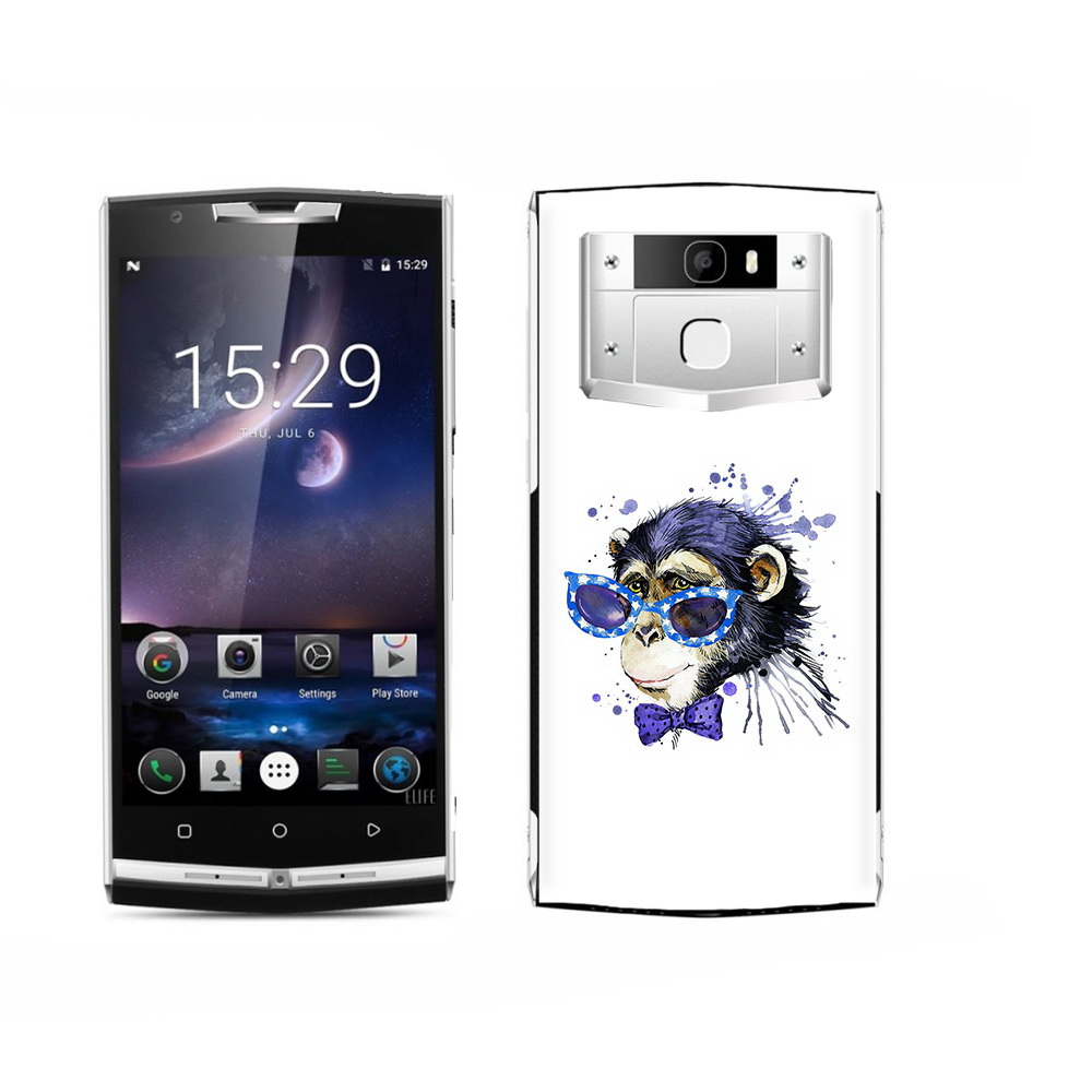 

Чехол MyPads Tocco для Oukitel K15 Plus акварельная обезьяна, Прозрачный, Tocco
