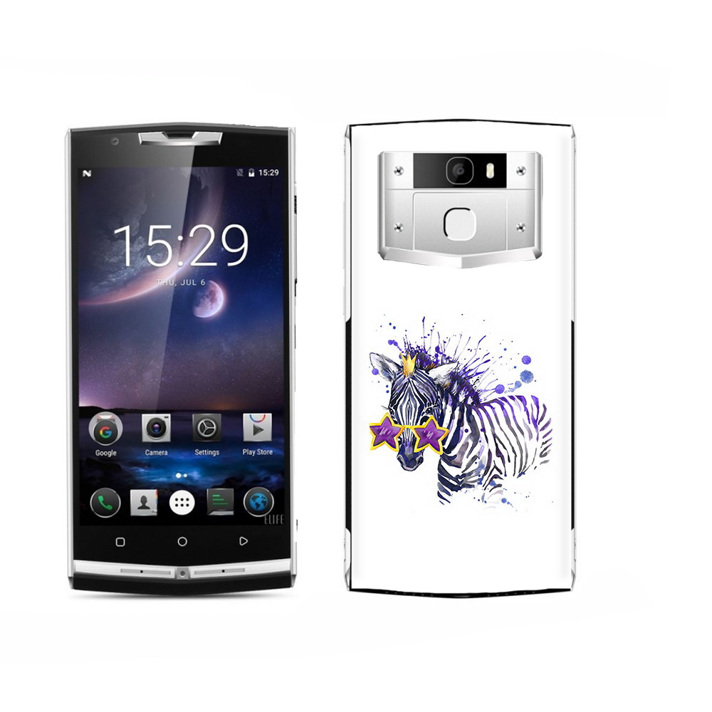 

Чехол MyPads Tocco для Oukitel K15 Plus акварельная зебра, Прозрачный, Tocco