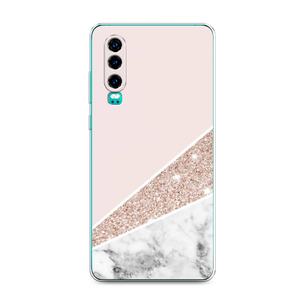 

Чехол на Huawei P30 "Блестящий розовый мрамор", 68550-3